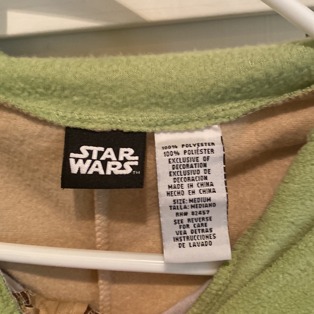 Unisex Adult Yoda Onesie Costume - Picture 5 of 10